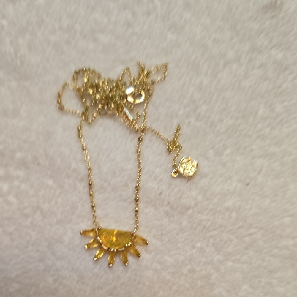 Kenddra Scott Gold Sunburst Pendant Necklace - Women Jewelry